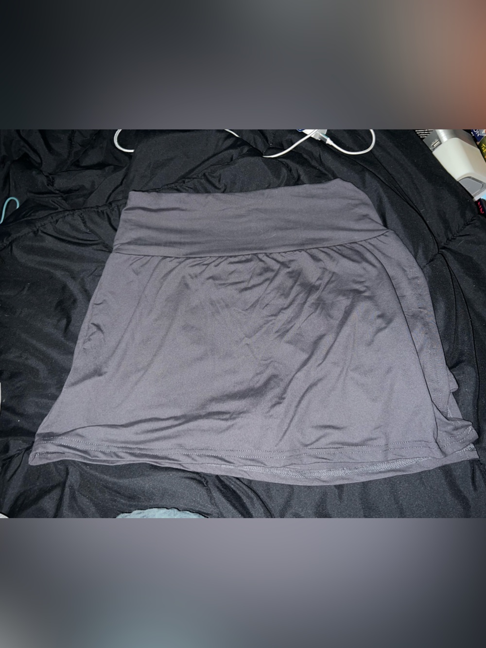 Gray Skater Skirt